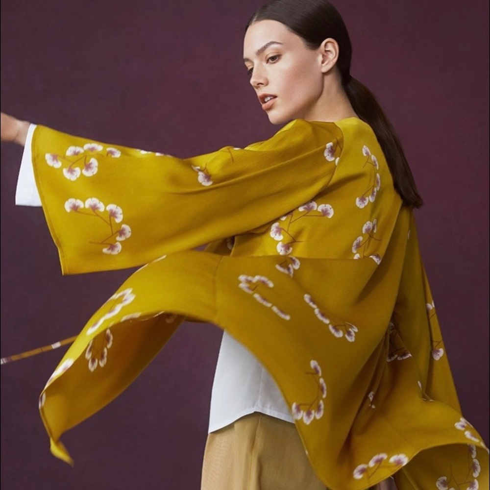 Yellow wrap top
